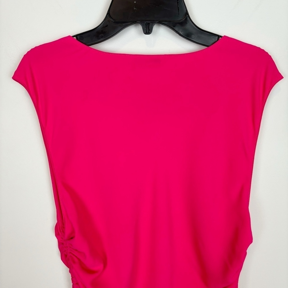 Amanda Uprichard Nessa Dress in Begonia Size L - Picture 5 of 9